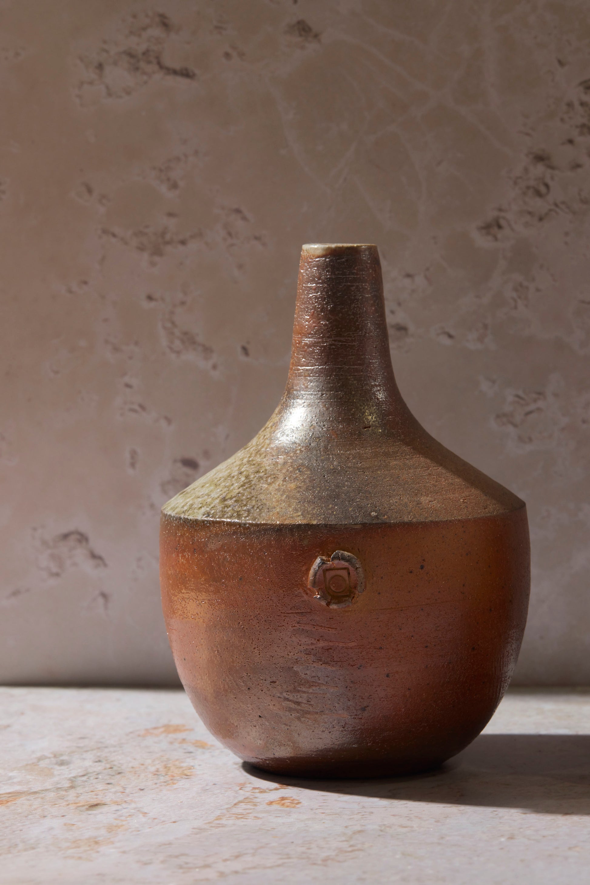 Wood / Soda Fired Bottleneck Vase