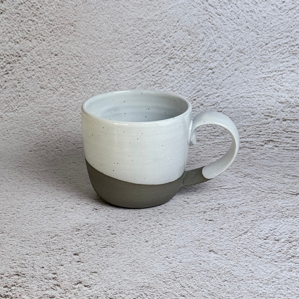 Mug - Speckled Stoneware / White Gloss