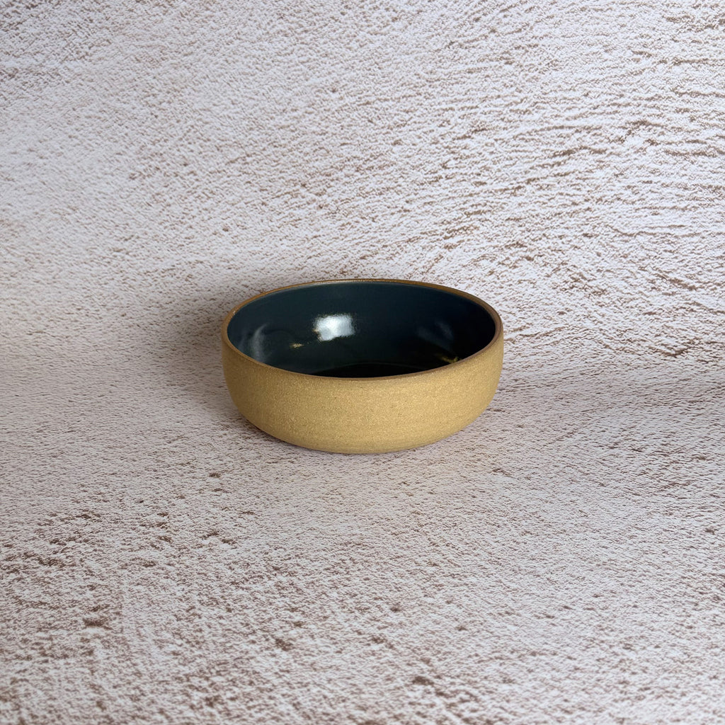 Side Bowl - Warm Brown Stoneware / Slate Grey Gloss